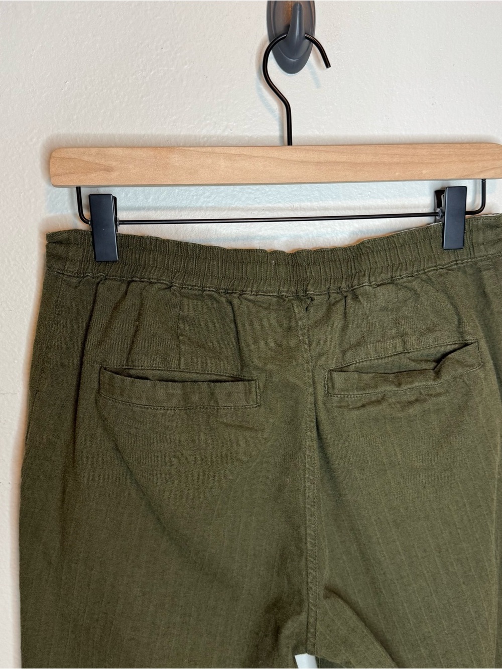 Bridge and Burn Olive Drawstring Chino Lounge Pants Green 30 - Picture 9 of 11